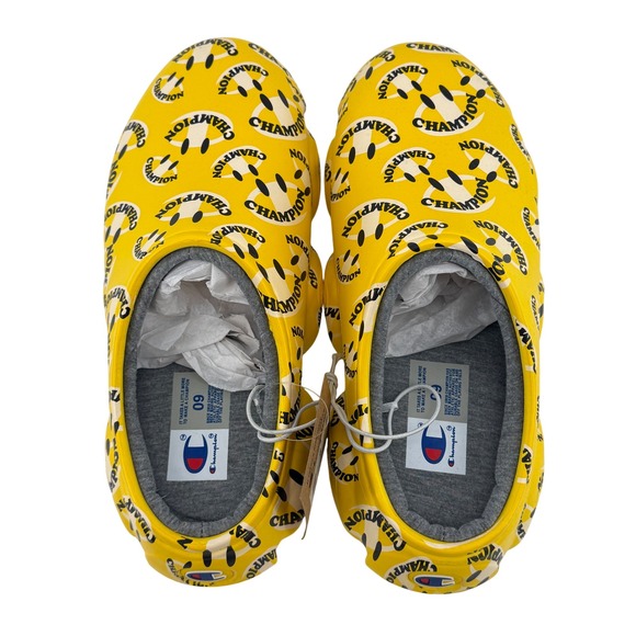 Champion Super Meloso Smiley Clogs Mens Size 9 Yellow Slides Sandals Comfy NEW - Picture 8 of 9